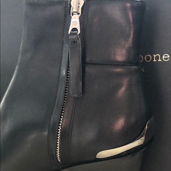 NIB Rag & Bone black Santiago ankle boot size 38/8 - Picture 9 of 12